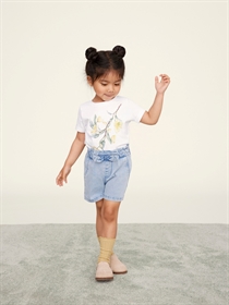 NAME IT Bløde Denim Shorts Bella Light Blue